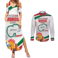 Gulf Of Mexico Since 1550 Couples Matching Summer Maxi Dress and Long Sleeve Button Shirt Golfo De Mexico Forever