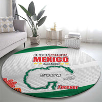 Gulf Of Mexico Since 1550 Round Carpet Golfo De Mexico Forever