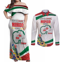 Gulf Of Mexico Since 1569 Couples Matching Off Shoulder Maxi Dress and Long Sleeve Button Shirt Golfo De Mexico The One and Only LT17