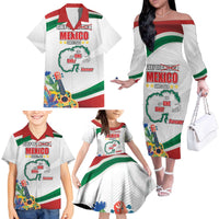 Gulf Of Mexico Since 1569 Family Matching Off The Shoulder Long Sleeve Dress and Hawaiian Shirt Golfo De Mexico The One and Only LT17