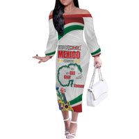 Gulf Of Mexico Since 1569 Family Matching Off The Shoulder Long Sleeve Dress and Hawaiian Shirt Golfo De Mexico The One and Only LT17