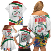 Gulf Of Mexico Since 1569 Family Matching Off Shoulder Short Dress and Hawaiian Shirt Golfo De Mexico The One and Only LT17