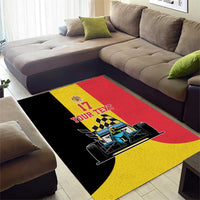 Custom Belgium Formula One Area Rug Motorsport with Flag F1 World Championship