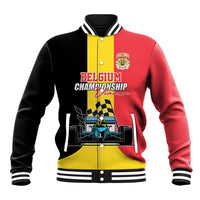 Custom Belgium Formula One Baseball Jacket Motorsport with Flag F1 World Championship