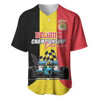 Custom Belgium Formula One Baseball Jersey Motorsport with Flag F1 World Championship