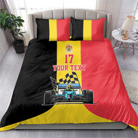Custom Belgium Formula One Bedding Set Motorsport with Flag F1 World Championship
