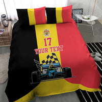 Custom Belgium Formula One Bedding Set Motorsport with Flag F1 World Championship