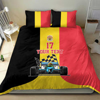 Custom Belgium Formula One Bedding Set Motorsport with Flag F1 World Championship