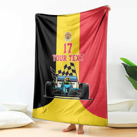 Custom Belgium Formula One Blanket Motorsport with Flag F1 World Championship
