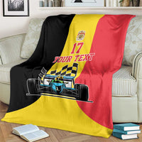 Custom Belgium Formula One Blanket Motorsport with Flag F1 World Championship