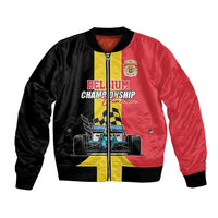 Custom Belgium Formula One Bomber Jacket Motorsport with Flag F1 World Championship