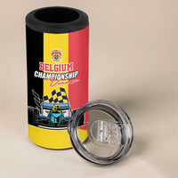 Custom Belgium Formula One 4 in 1 Can Cooler Tumbler Motorsport with Flag F1 World Championship
