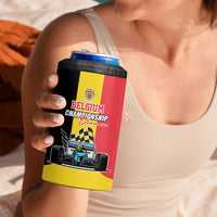 Custom Belgium Formula One 4 in 1 Can Cooler Tumbler Motorsport with Flag F1 World Championship