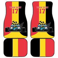 Custom Belgium Formula One Car Mats Motorsport with Flag F1 World Championship