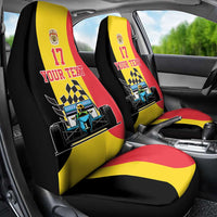 Custom Belgium Formula One Car Seat Cover Motorsport with Flag F1 World Championship