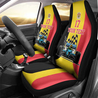Custom Belgium Formula One Car Seat Cover Motorsport with Flag F1 World Championship