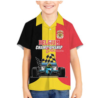 Custom Belgium Formula One Family Matching Mermaid Dress and Hawaiian Shirt Motorsport with Flag F1 World Championship