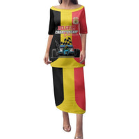 Custom Belgium Formula One Family Matching Puletasi and Hawaiian Shirt Motorsport with Flag F1 World Championship
