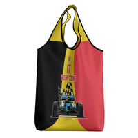 Custom Belgium Formula One Grocery Bag Motorsport with Flag F1 World Championship