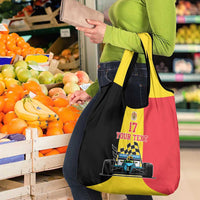 Custom Belgium Formula One Grocery Bag Motorsport with Flag F1 World Championship