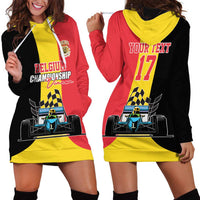 Custom Belgium Formula One Hoodie Dress Motorsport with Flag F1 World Championship