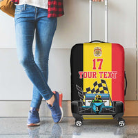Custom Belgium Formula One Luggage Cover Motorsport with Flag F1 World Championship
