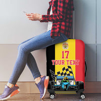 Custom Belgium Formula One Luggage Cover Motorsport with Flag F1 World Championship