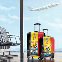 Custom Belgium Formula One Luggage Cover Motorsport with Flag F1 World Championship