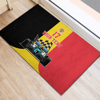 Custom Belgium Formula One Rubber Doormat Motorsport with Flag F1 World Championship