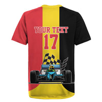 Custom Belgium Formula One Rugby Jersey Motorsport with Flag F1 World Championship