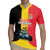 Custom Belgium Formula One Rugby Jersey Motorsport with Flag F1 World Championship