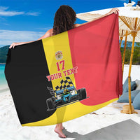 Custom Belgium Formula One Sarong Motorsport with Flag F1 World Championship