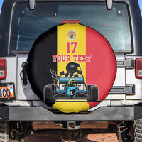 Custom Belgium Formula One Spare Tire Cover Motorsport with Flag F1 World Championship