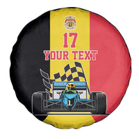 Custom Belgium Formula One Spare Tire Cover Motorsport with Flag F1 World Championship