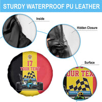 Custom Belgium Formula One Spare Tire Cover Motorsport with Flag F1 World Championship