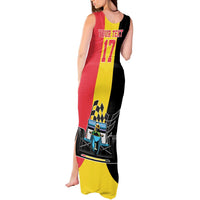 Custom Belgium Formula One Tank Maxi Dress Motorsport with Flag F1 World Championship