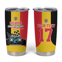 Custom Belgium Formula One Tumbler Cup Motorsport with Flag F1 World Championship