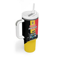 Custom Belgium Formula One Tumbler With Handle Motorsport with Flag F1 World Championship
