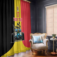 Custom Belgium Formula One Window Curtain Motorsport with Flag F1 World Championship