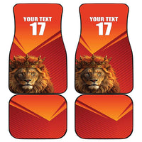 Custom Belgium Tennis Champions Car Mats Winners Never Quit with A Crowned Lion
