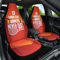 Custom Belgium Tennis Champions Car Seat Cover Winners Never Quit with A Crowned Lion