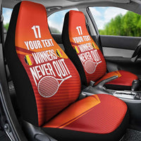 Custom Belgium Tennis Champions Car Seat Cover Winners Never Quit with A Crowned Lion