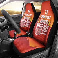 Custom Belgium Tennis Champions Car Seat Cover Winners Never Quit with A Crowned Lion