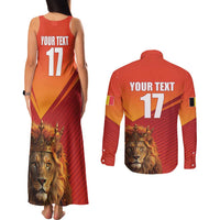 Custom Belgium Tennis Champions Couples Matching Tank Maxi Dress and Long Sleeve Button Shirt Winners Never Quit with A Crowned Lion