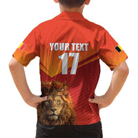 Custom Belgium Tennis Champions Hawaiian Shirt Winners Never Quit with A Crowned Lion