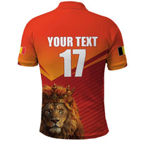 Custom Belgium Tennis Champions Polo Shirt Winners Never Quit with A Crowned Lion