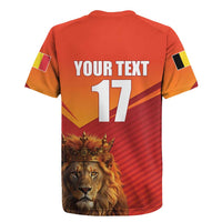 Custom Belgium Tennis Champions Rugby Jersey Winners Never Quit with A Crowned Lion