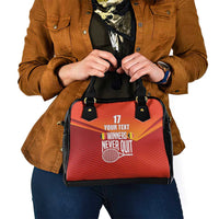 Custom Belgium Tennis Champions Shoulder Handbag Winners Never Quit with A Crowned Lion