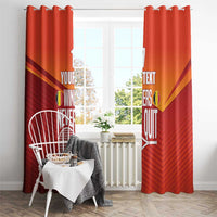 Custom Belgium Tennis Champions Window Curtain Winners Never Quit with A Crowned Lion