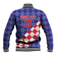 Custom Croatia Basketball Baseball Jacket Sporty Style